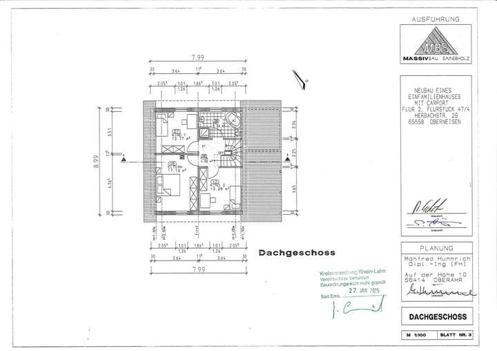 Grundriss Dachgeschoss