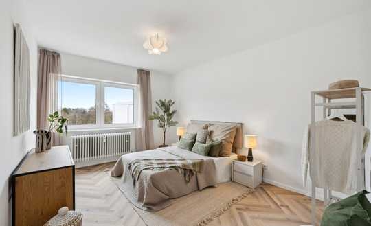 Einfach einziehen - renovierte 3-Zimmer-Wohnung mit Balkon am Heidbergsee *PROVISIONSREI*