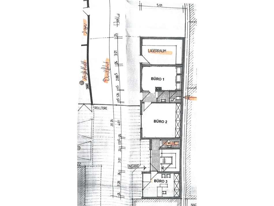 Plan EG Büros Marktstraße 13A