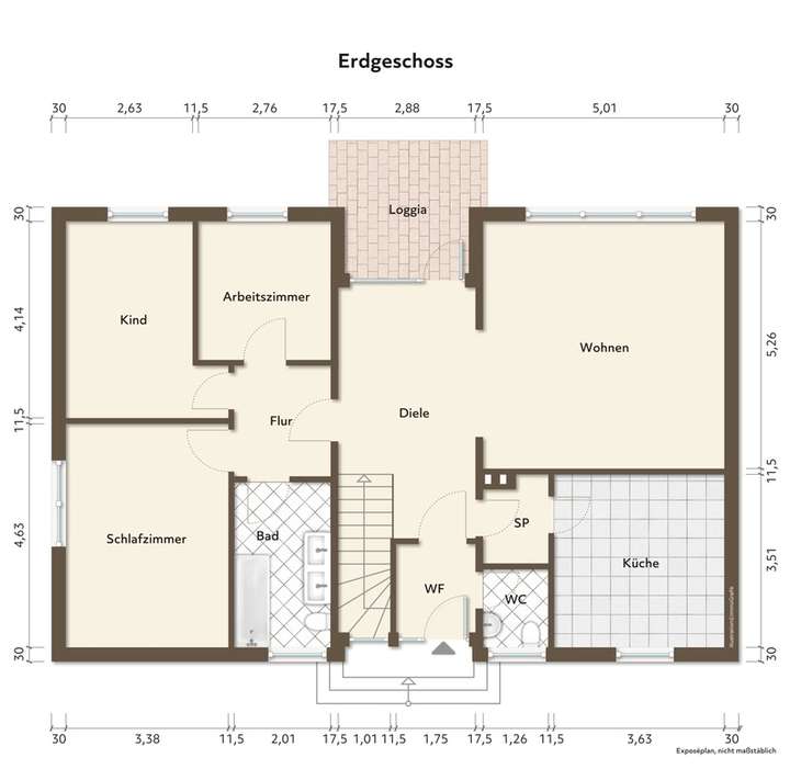Erdgeschoss - Unmöbliert