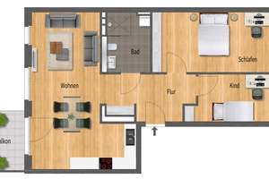1 Monat mietfrei - 3 Zimmer, optimale Aufteilung – perfekt für Familie & Arbeiten zuhause – Belfortstraße 17b, 75172 Weststadt, Pforzheim – Vorschaubild 13