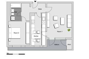 2-Zimmer-Wohnung mit Balkon in Hamburg Rahlstedt – Am Knill 1 h, 22147 Rahlstedt, Hamburg – Vorschaubild 9