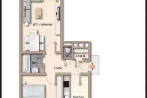 Alltagstaugliche 2-Zimmer-Wohnung mit Balkon in Fürth – 90763 Nördliche Südstadt, Fürth – Vorschaubild 2