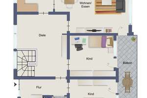 Gepflegtes Einfamilienhaus mit Balkon, Garten und Garage! – 63785 Obernburg am Main – Vorschaubild 23
