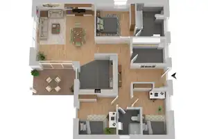 Moderner Bungalow  mit überdachter Terrasse und großem Grundstück! – Burgenlandkreis – Vorschaubild 3