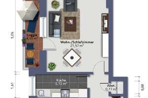 Moderne Eigentumswohnung mit Loggia in schöner und ruhiger Wohnlage in Niehl – Die vollständige Adresse der Immobilie erhältst du vom Anbieter., 50735 Niehl, Köln – Vorschaubild 12