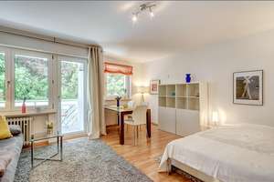 Möbliert: Möblierte 1-Zimmer-Wohnung mit schönem Balkon – Die vollständige Adresse der Immobilie erhältst du vom Anbieter., 81927 Englschalking, München – Vorschaubild 2