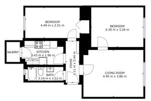 Helle 3-Zimmer-Wohnung mit Balkon im 3. OG in Nürnberg Südstadt – Die vollständige Adresse der Immobilie erhältst du vom Anbieter., 90459 Gugelstraße, Nürnberg – Vorschaubild 9