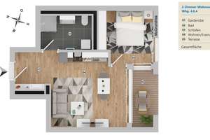 NaturELLA geförderte 2-Zimmer Wohnung nur mit Wohnberechtigungsschein anmietbar. – Friedrichshafener Straße 153, 88085 Langenargen – Vorschaubild 9