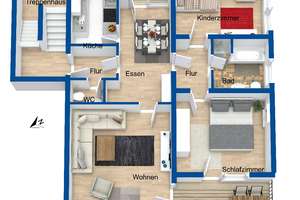 Attraktive 4‑Zimmer-Mietwohnung in Erlangen – Die vollständige Adresse der Immobilie erhältst du vom Anbieter., 91052 Stubenloh, Erlangen – Vorschaubild 8