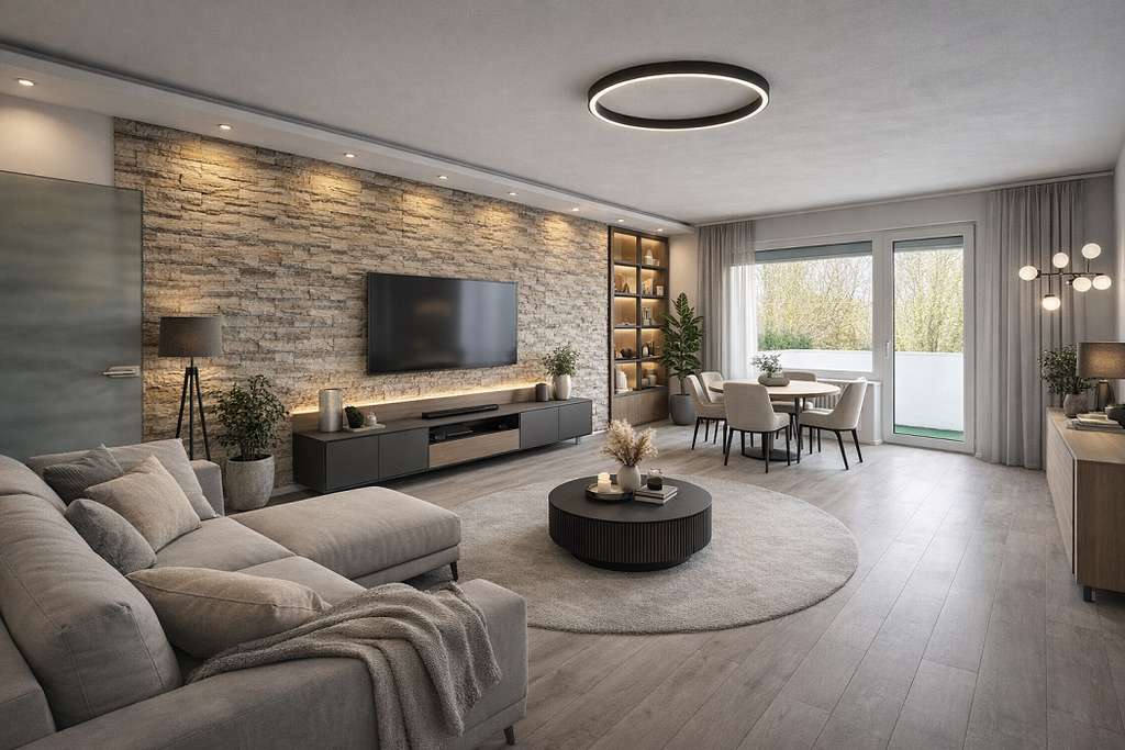 Immobilie in Mühlheim am Main - 3-Zim.-Whg. mit Charme – modernisiert, lichtdurchflutet und mit Blick ins G - Bild 0