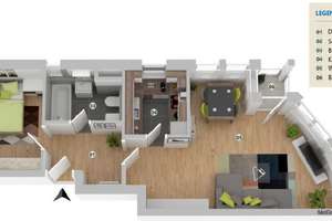 +++TOP Zentral in Ulm+++ Sonnige u. gepflegte 2-Zimmer Wohnung mit TG-Stellplatz – Karlstraße 22, 89073 Mitte, Ulm – Vorschaubild 8