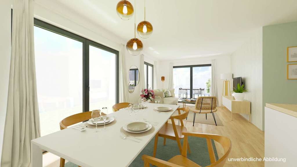 Immobilie in Hülben - Lichtdurchflutete Drei-Zimmerwohnung mit Süd-Westbalkon - Bild 1