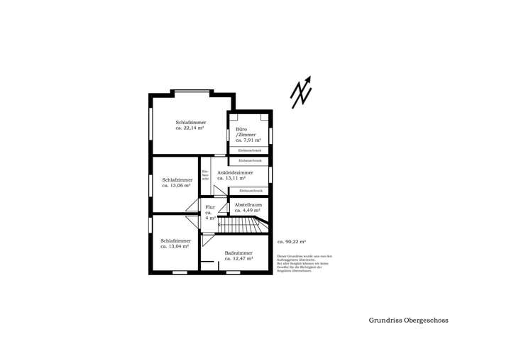 Grundriss Wilsdorfallee 1. OG