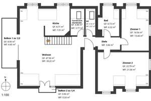 Trudering: 3,5-Zimmer Maisonette-Dachgeschosswohnung mit perfekter Raumaufteilung und Balkon -frei – Die vollständige Adresse der Immobilie erhältst du vom Anbieter., 81825 Berg am Laim Ost, München – Vorschaubild 21