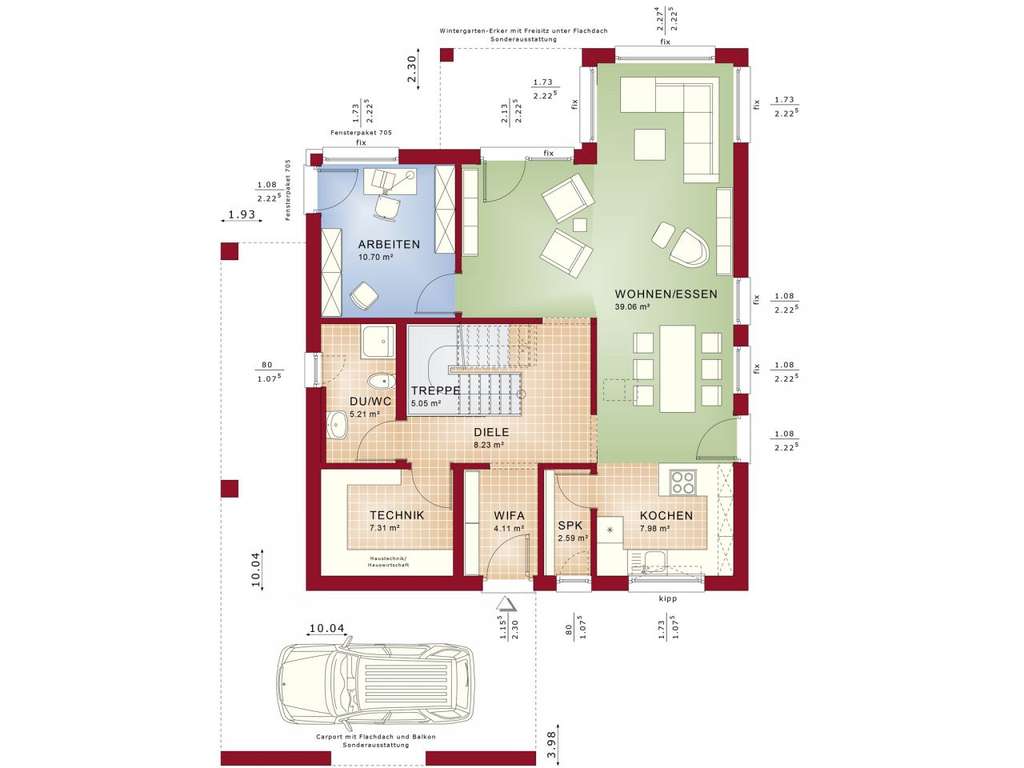Immobilie in Volxheim - Platz für alle! Exklusiver lichtdurchfluteter Neubau aus dem Hause BIEN ZENKER inkl. Baugrundstück - Bild 4