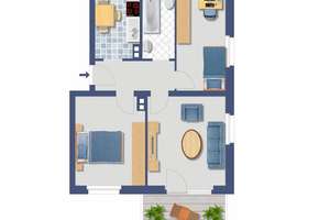 freie 3 Zimmer ETW in TOP-Lage  - renovierungsbedürftig - Rechenberg-Nürnberg, Hardenbergstr. 42WE14 – Hardenbergstraße 42, 90491 Sankt Jobst, Nürnberg – Vorschaubild 3