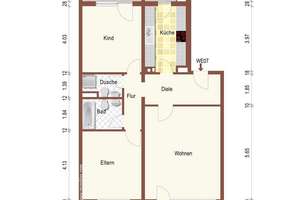 Wohlfühlen mit viel Platz: 3-ZW im EG mit großer Süd-Terrasse & 2 Loggien in KA-Mühlburg – Die vollständige Adresse der Immobilie erhältst du vom Anbieter., 76185 Mühlburg, Karlsruhe – Vorschaubild 19