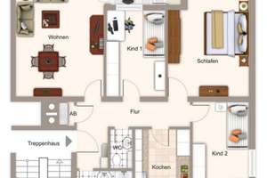 Teilmöblierte 4-Zi.-Wohnung mit EBK, Waschmaschine & Trockner | Nähe Ostbahnhof  – Ampfingstraße 45, 81671 Echarding, München – Vorschaubild 12
