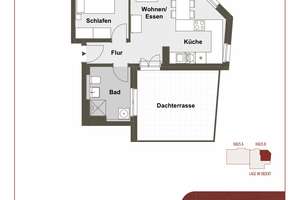 Exklusives Wohnen über den Dächern: 19 m² Süd-Dachterrasse in Rahlstedt – Bruhnsallee 12, 22143 Rahlstedt, Hamburg – Vorschaubild 2