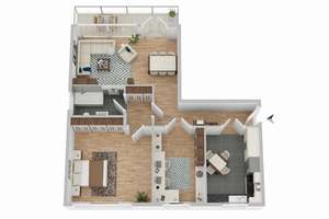 Gremmendorf - Modernisierte 3,5-Zimmer-Eigentumswohnung mit West-Balkon & Stellplatz – Die vollständige Adresse der Immobilie erhältst du vom Anbieter., 48167 Gremmendorf-Ost, Münster – Vorschaubild 12