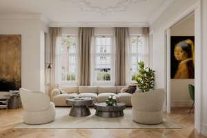 Stilvoll modernisierte Altbauwohnung in Oberkassel