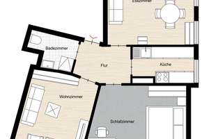Ein Steinwurf zur Stadtmensa – Die vollständige Adresse der Immobilie erhältst du vom Anbieter., 97072 Sanderau, Würzburg – Vorschaubild 8