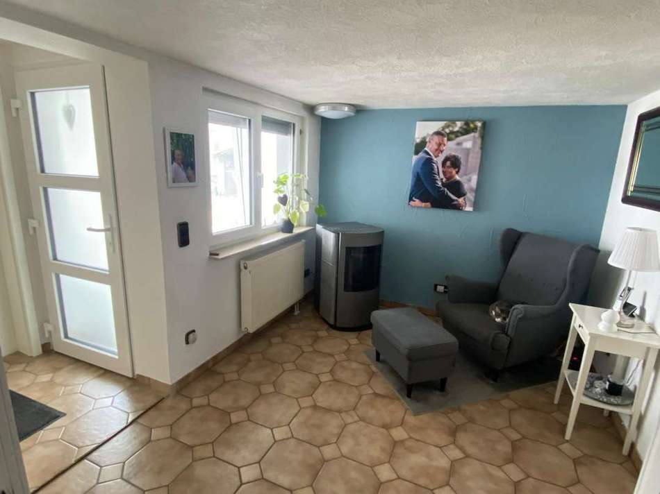 Diele mit Pelletofen