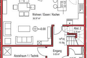 Reihenhaus im KfW 40 Standard in ruhigem Neubaugebiet in Haste – Schaumburg (Kreis) – Vorschaubild 4