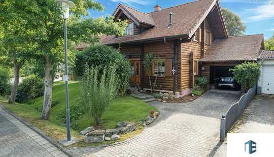 Bild von Familienfreundliches Holzhaus aus finnischem Qualitätsvollholz – großer Garten, Sauna & Kamin