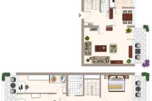 Aufgepasst! gut geschnittene 4-Zimmer-Wohnung mit Balkon in mg Odenkirchen- WBS erforderlich – Schleestraße 8, 41199 Odenkirchen-Mitte, Mönchengladbach – Vorschaubild 2