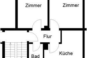 2-Zimmer-Wohnung ca. 48,44m² mit Balkon, ruhige Wohnlage sofort verfügbar – Am Wullwinkel 3, 30459 Hannover – Vorschaubild 3