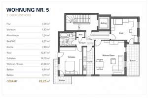 Lichtdurchflutete 3-Zimmer-Wohnung mit zwei Balkonen in S-Feuerbach – Die vollständige Adresse der Immobilie erhältst du vom Anbieter., 70469 Bahnhof Feuerbach, Stuttgart – Vorschaubild 17