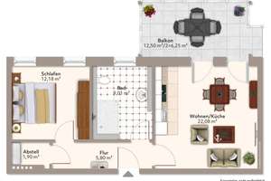 Gemütliche 2-Raum-Wohnung im Dachgeschoss mit Balkon – Alt Salbke 67, 39122 Salbke, Magdeburg – Vorschaubild 8