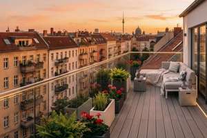 Bezugsfreies Penthouse in Berliner Bestlage mit 2 großen Dachterrassen und 5 Zimmern