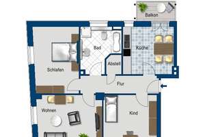 Frisch renoviert für Sie! – Olvenstedter Chaussee 20, 39108 Stadtfeld Ost, Magdeburg – Vorschaubild 3