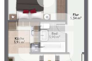 Renovierte 2-Zimmer-Wohnung in Berg am Laim – Die vollständige Adresse der Immobilie erhältst du vom Anbieter., 81673 Echarding, München – Vorschaubild 2