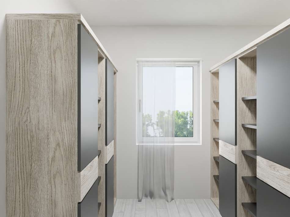 Ankleide im Schlafzimmer