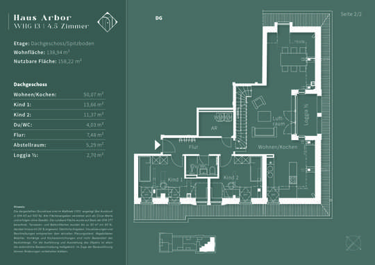 Grundriss Dachgeschoss