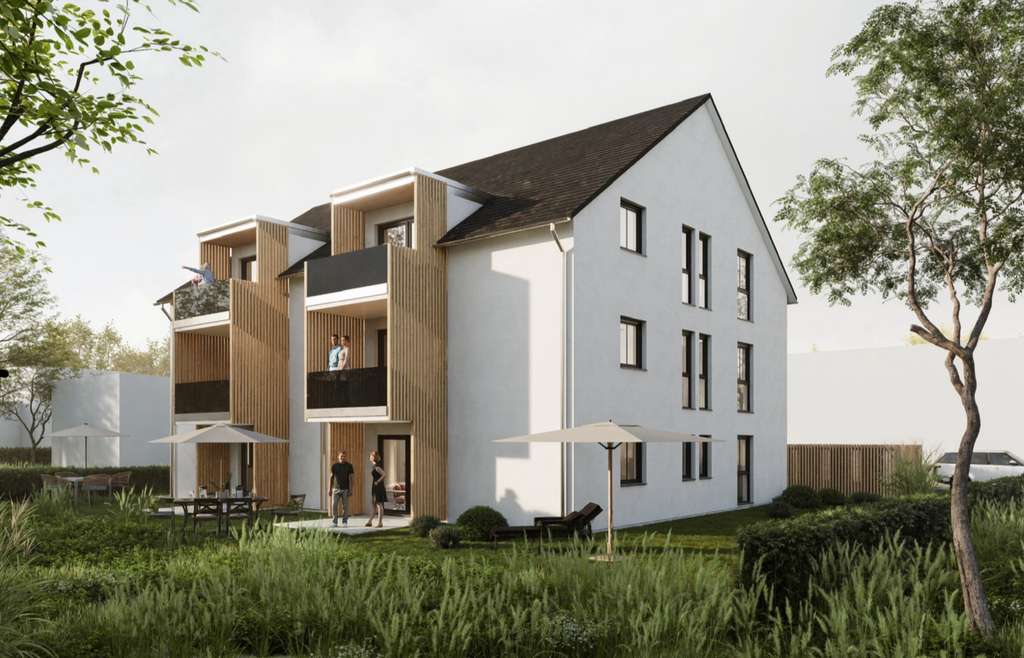 Immobilie in Regenstauf - KfW40 Neubau - 3 Zimmer DG mit Südbalkon - Bild 0