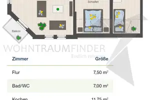!! Nachmieter gesucht !! Moderne 3 Raum DG-Whg. mit Balkon, Aufzug und tollem Bad in C-Bernsdorf – Stadlerstraße 13, 9126 Chemnitz – Vorschaubild 2