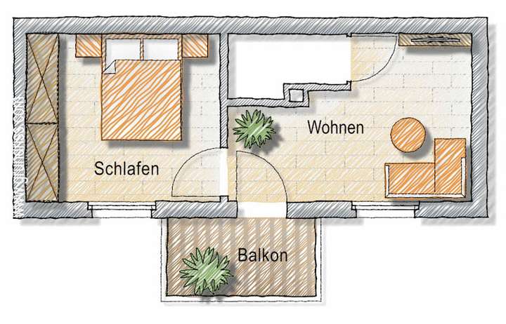 Grundriss Hinterhaus OG