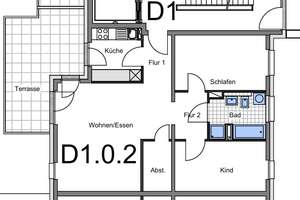 Ihre hochwertige Erdgeschosswohnung wartet! 3-Zi. mit Tageslichtbad, EBK und Terrasse – Berliner Allee 8F, 64295 Darmstadt-West, Darmstadt – Vorschaubild 9