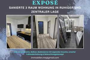 Renovierte 3 Raumwohnung mit Einbauküche, Balkon, Badewanne u. separater Dusche in Chemnitz  – Kantstraße 65, 9126 Chemnitz – Vorschaubild 1
