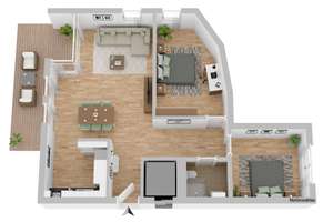 Toplage in Stuttgart-Sonnenberg! Großzügige 3,5 Zi.-EG Wohnung mit Terrasse – Die vollständige Adresse der Immobilie erhältst du vom Anbieter., 70597 Sonnenberg, Stuttgart – Vorschaubild 13
