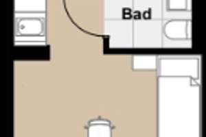 Modernes, voll möbliertes Studio mit Rooftop-Terrasse – Nachmieter ab 15.05. gesucht – Carl-Benz-Straße 128, 68167 Neckarstadt-Ost/Wohlgelegen, Mannheim – Vorschaubild 9