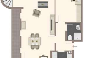 Großzügige 3,5 Zi. Maisonette- Wohnung mit Charme, Kamin und besonderem Flair – Die vollständige Adresse der Immobilie erhältst du vom Anbieter., 68519 Viernheim – Vorschaubild 17