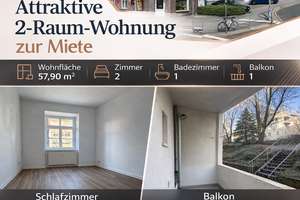 Helle 2-Raum-Wohnung mit Balkon, Küche mit Fenster und Tageslichtbad – Bernsdorfer Straße 87, 9126 Bernsdorf, Chemnitz – Vorschaubild 1