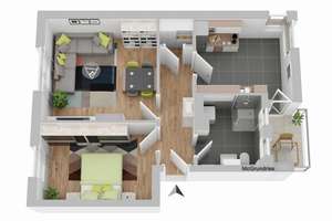 Alles neu! Erstbezug nach Sanierung mit Balkon und Traumbad. – Seehäuser Str. 23a, 39110 Stadtfeld West, Magdeburg – Vorschaubild 1