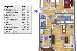 🌟 Erstbezug nach Sanierung - Helle 3-Zimmer-Wohnung |  Firmenanmietung möglich 🌟 – Hoferstraße 38, 71636 West, Ludwigsburg – Vorschaubild 15